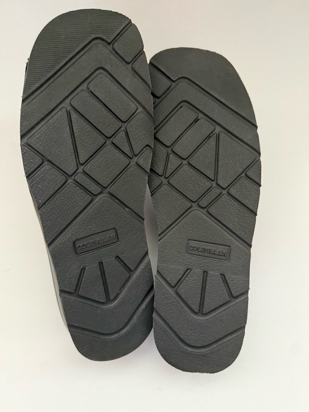 Cole Haan Black Leather Wedge Slide Sandals Size 8.5 AA Narrow - Picture 3 of 3